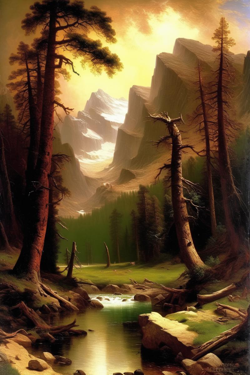 01186-2842870164-_lora_Worthington Whittredge Style_1_Worthington Whittredge Style - Among the Sierra Nevada Mountains Albert Bierstadt.png